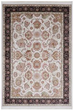 Classic patterned machine rug on a white background Stock Photos