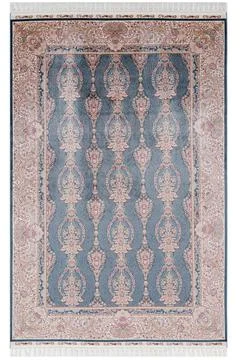 Classic patterned machine rug on a white background Stock Photos