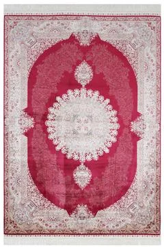 Classic patterned machine rug on a white background Stock Photos