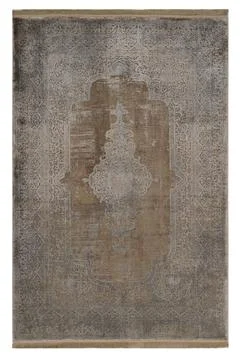 Classic patterned machine rug on a white background Foto stock