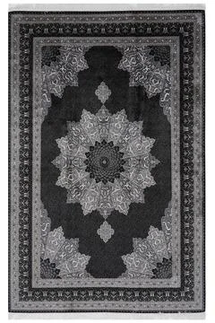 Classic patterned machine rug on a white background Stock Photos