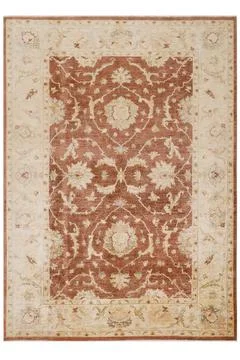 Classic patterned machine rug on a white background Stock Photos