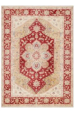 Classic patterned machine rug on a white background Stock Photos