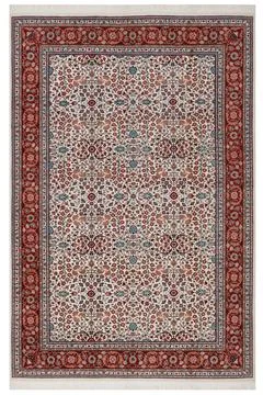 Classic patterned machine rug on a white background Stock Photos