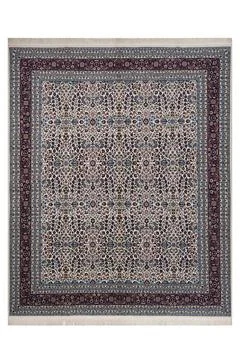 Classic patterned machine rug on a white background Stock Photos