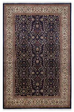 Classic patterned machine rug on a white background Stock Photos