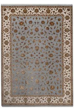 Classic patterned machine rug on a white background Stock Photos