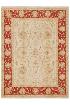 Classic patterned machine rug on a white background Foto stock