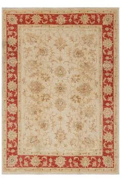 Classic patterned machine rug on a white background Stock Photos