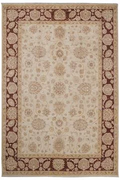 Classic patterned machine rug on a white background Stock Photos