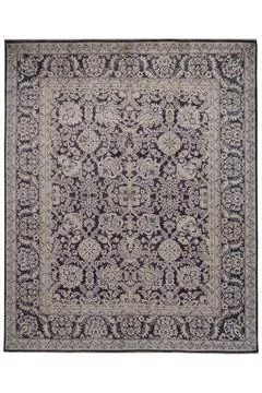 Classic patterned machine rug on a white background Foto stock
