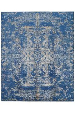 Classic patterned machine rug on a white background Stock Photos