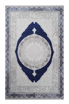 Classic patterned machine rug on a white background Stock Photos