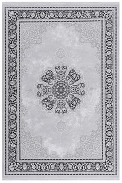 Classic patterned machine rug on a white background Stock Photos