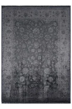 Classic patterned machine rug on a white background Foto stock