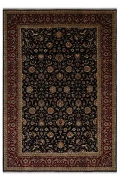 Classic patterned machine rug on a white background Stock Photos