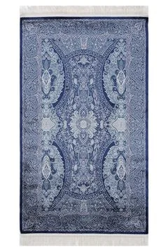 Classic patterned machine rug on a white background Stock Photos