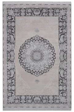 Classic patterned machine rug on a white background Stock Photos