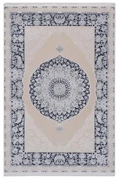 Classic patterned machine rug on a white background Stock Photos