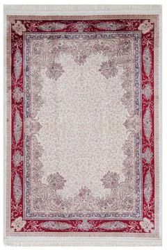 Classic patterned machine rug on a white background Stock Photos