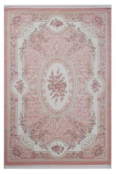 Classic patterned machine rug on a white background Stock Photos