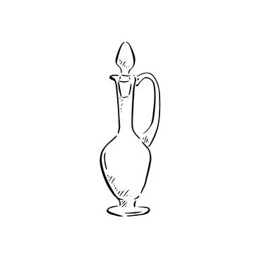 Classic perfume bottle Stock Illustration