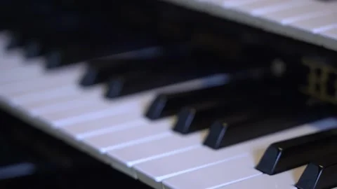 Classic Piano Keyboard Stock Footage 201429087