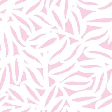 Classic Pink Palm Tree Leaf seamless pattern design Stock Illustration