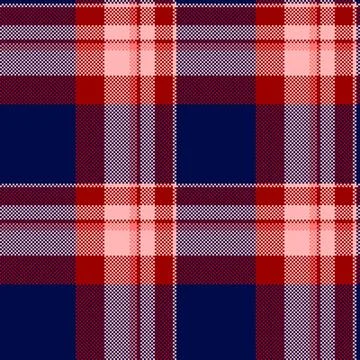 Classic pixel tartan pattern with a timeless appeal. Perfect for backgrounds, Stock Illustration