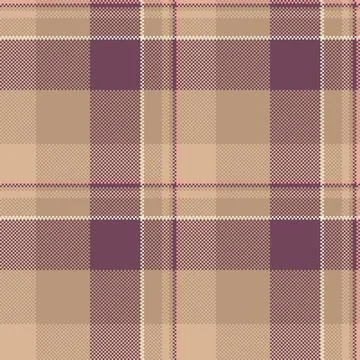 Classic pixelated plaid pattern. Seamless, warm, muted tones. Versatile for b 스톡 일러스트