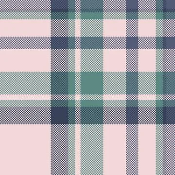 Classic pixelated plaid pattern in soft, muted tones. A versatile backdrop pe Illustrazione stock