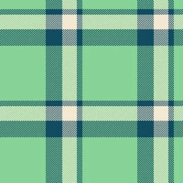 Classic pixelated plaid pattern. A vintage, textured design. Ideal for backgr Stock Illustration