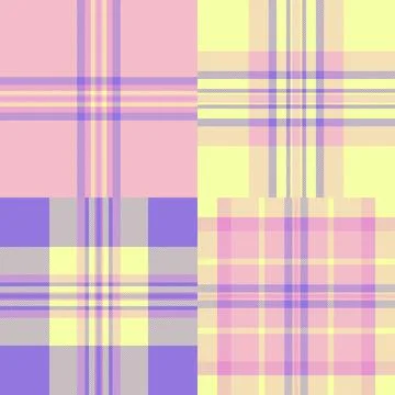 Classic plaid bundle for multipurpose female clothing use. Versatile tartan.. Stock Illustration