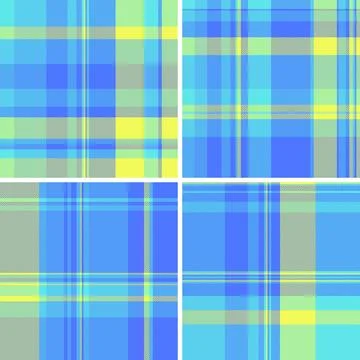 Classic plaid bundle for multipurpose Valentines and Womens Day projects. Ver Stock Illustration