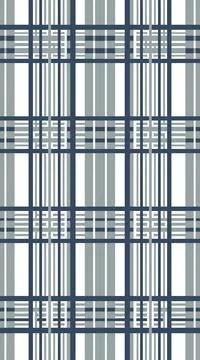 Classic plaid fabric texture seamless grid lines vector art. Illustrazione stock