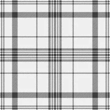 Classic plaid pattern in black and white. A versatile textile design evokes t Stock Illustration