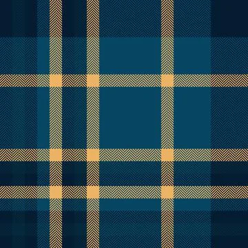 Classic plaid pattern in blue and gold, evoking tradition and warmth. Ideal f イラスト素材