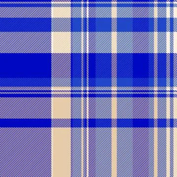 Classic plaid pattern in blue and beige, a timeless textile design. Ideal for 库存插图
