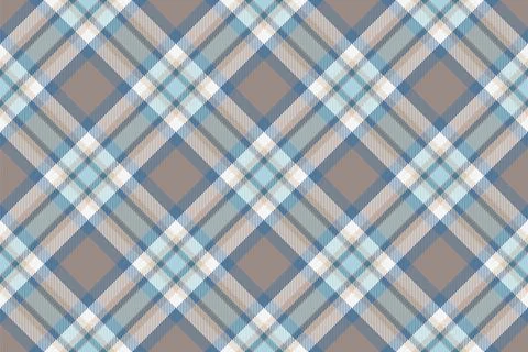 Classic plaid pattern in blue, beige and white hues. Versatile design for tex Stock Illustration