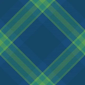 Classic plaid pattern in blue  green. The design conveys tradition, heritage  Stock Illustration