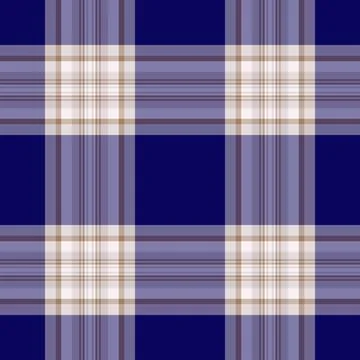 Classic plaid pattern with blue, tan and cream hues. Perfect for backgrounds, Stock Illustration