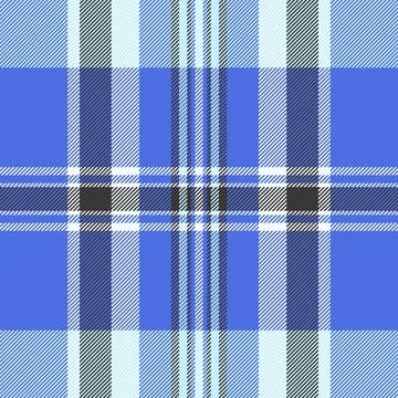 Classic plaid pattern in blues  grays. Versatile textile texture for backgrou Stock Illustration