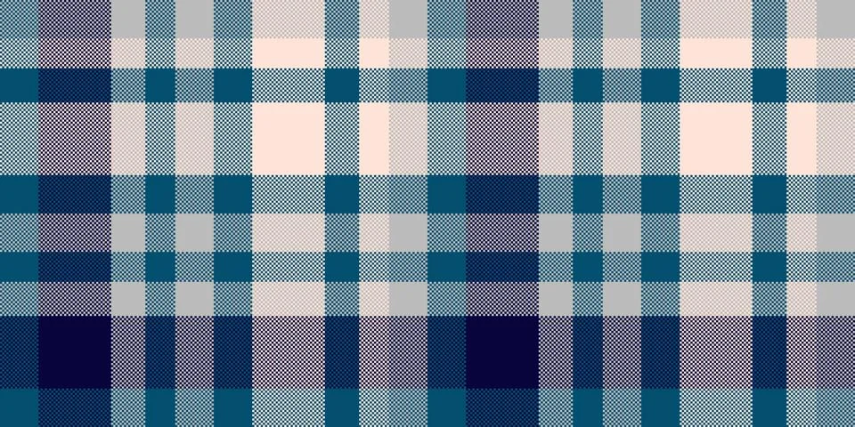 Classic plaid pattern with calming blue tones, ideal for backgrounds, textile 스톡 일러스트