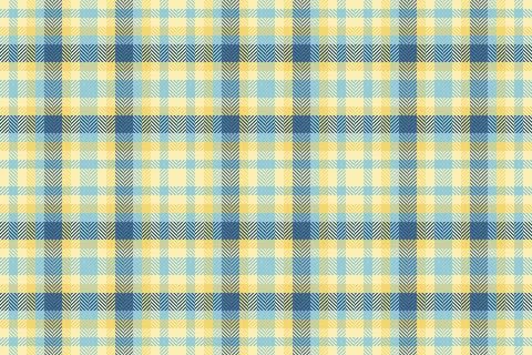 Classic plaid pattern in calming blue and yellow tones.  Ideal for background Stock Illustration