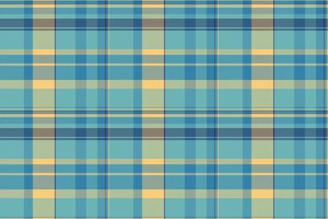 Classic plaid pattern in calming blues and yellows. Versatile design for ba.. イラスト素材