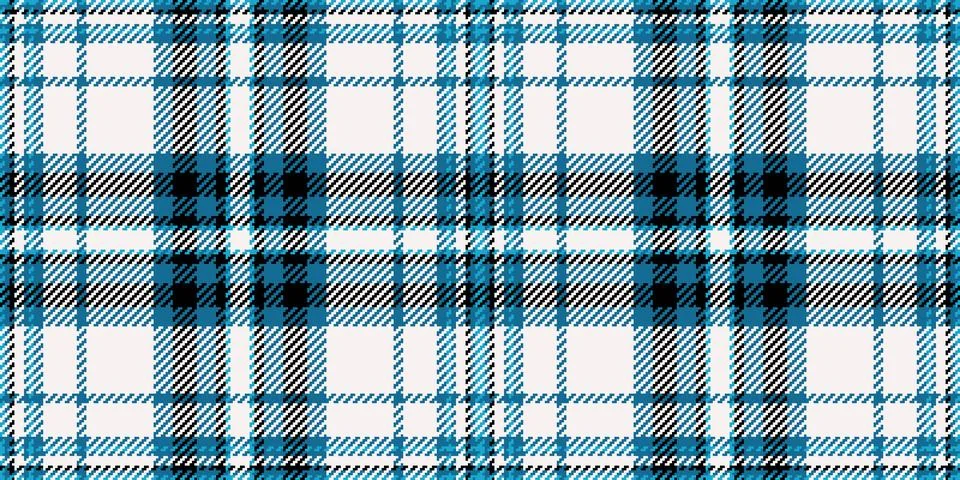 Classic plaid pattern in calming blues, black, and white. Versatile for backg Stock Illustration