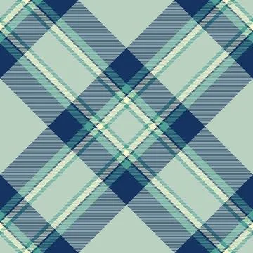 Classic plaid pattern in calming blues and greens. Timeless textile design fo Stockillustratie