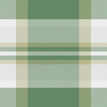 Classic plaid pattern with a contemporary green, beige and white color palett Stock Illustration