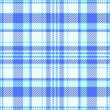 Classic plaid pattern in cool blue tones. Seamless checkered design, ideal fo イラスト素材