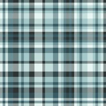 Classic plaid pattern in cool blue tones. Timeless design ideal for backgroun Stock Illustration